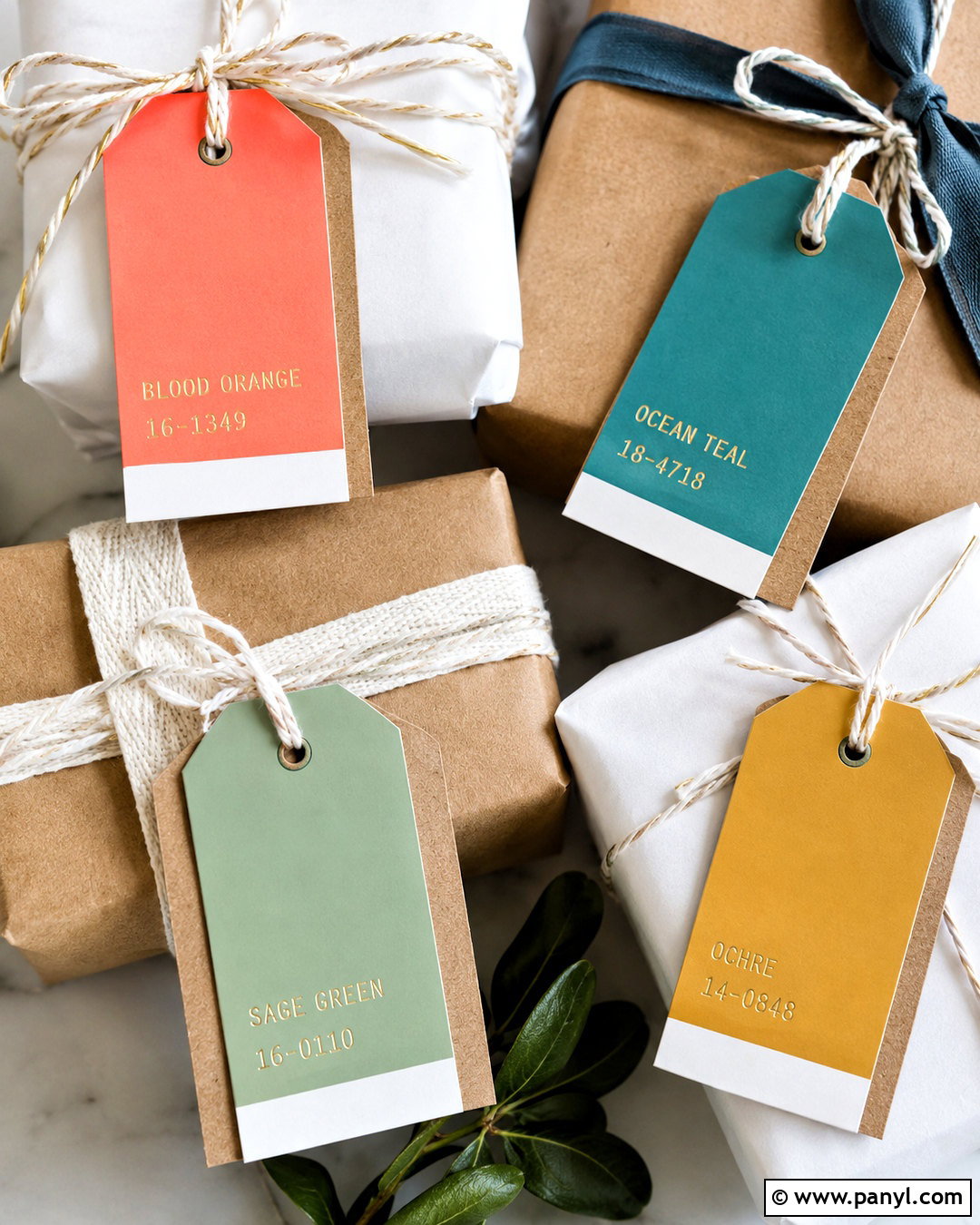 Paint Swatch Gift Tags - 20 paint swatch crafts