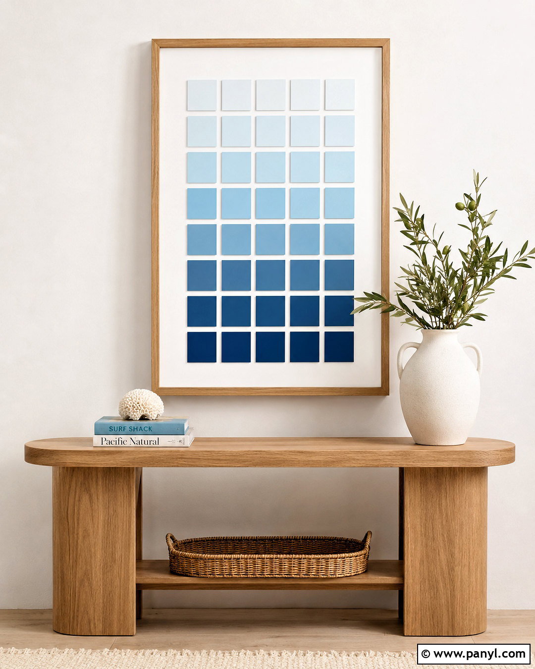 Paint Swatch Ombre Wall Art - 20 paint swatch crafts