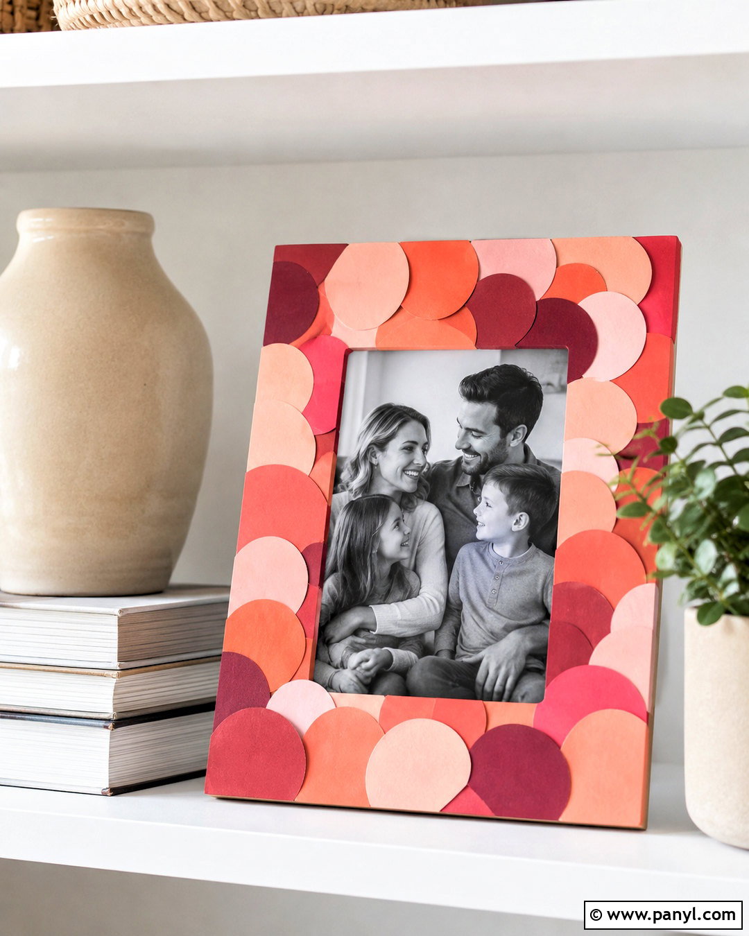 Paint Swatch Photo Frame - 20 paint swatch crafts