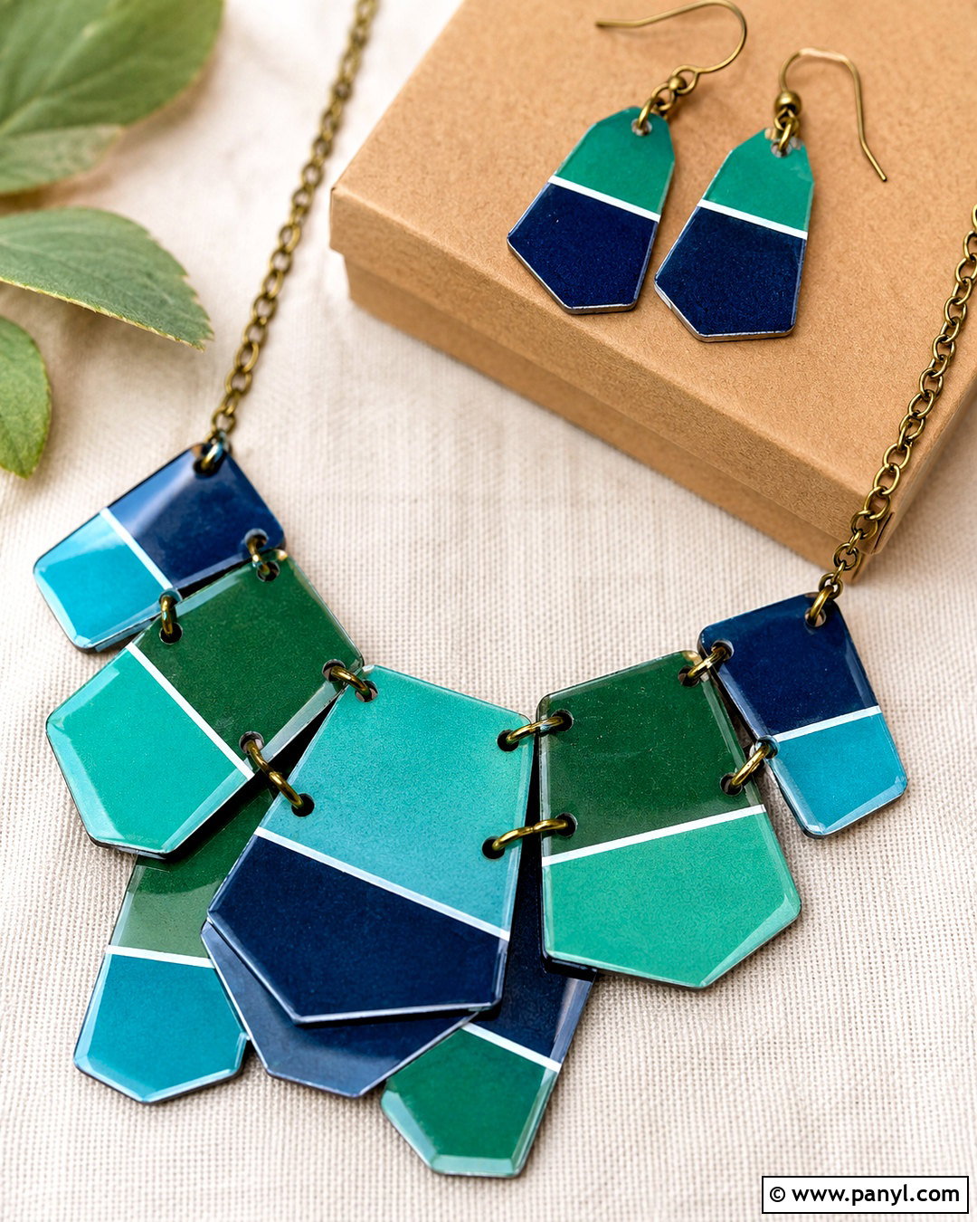 Paint Swatch Statement Necklace - 20 paint swatch crafts