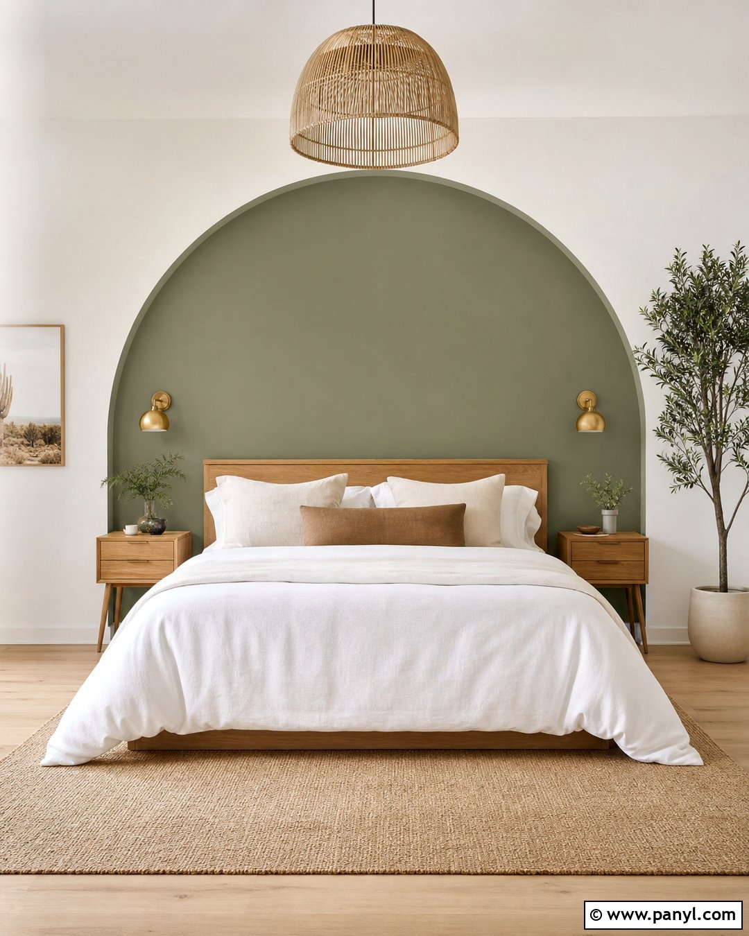 Painted Arch Accent Wall - 25 Wall Accent Paint Ideas