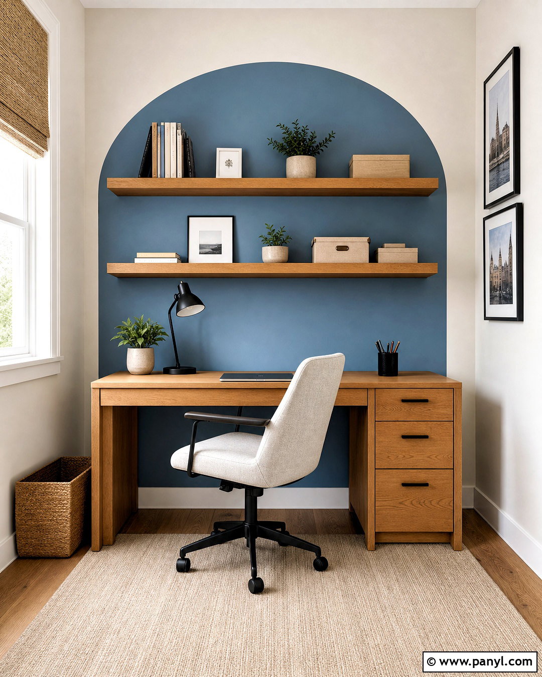 Painted Arch Accent Wall - 20 painted accent wall ideas