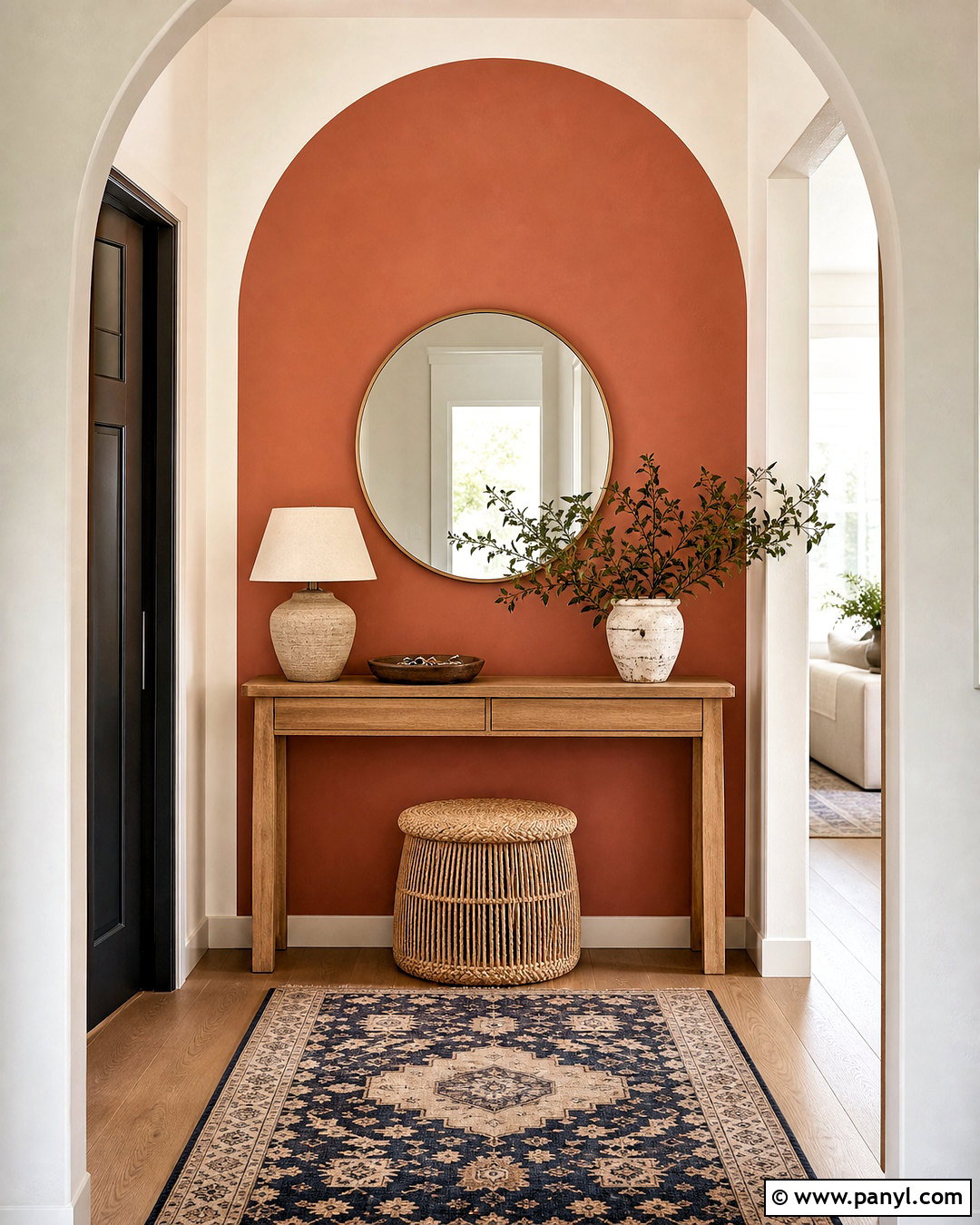 Painted Arch Accent Wall - 20 accent wall designs