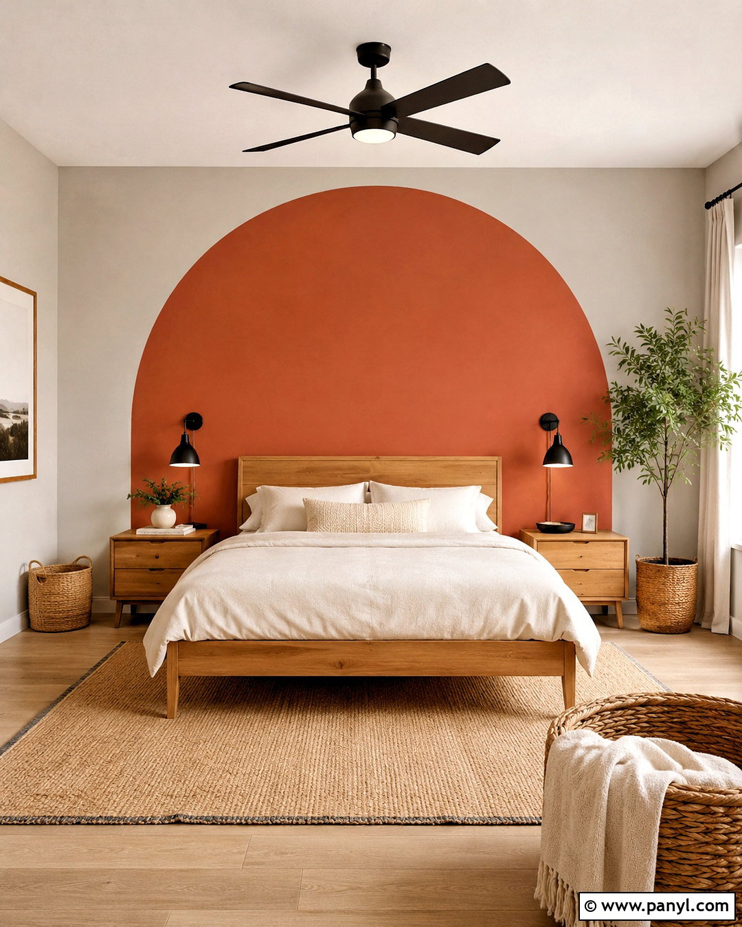 Painted Arch Accent Wall - 20 diy accent wall ideas painted ideas