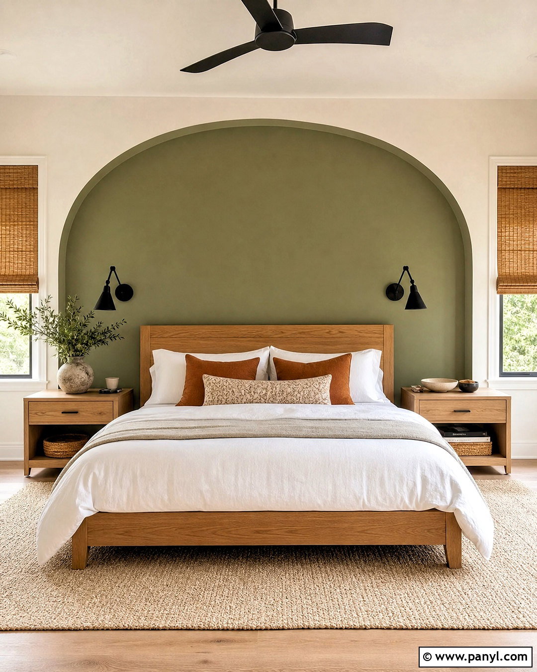 Painted Arch Accent Wall - 20 diy accent wall paint ideas