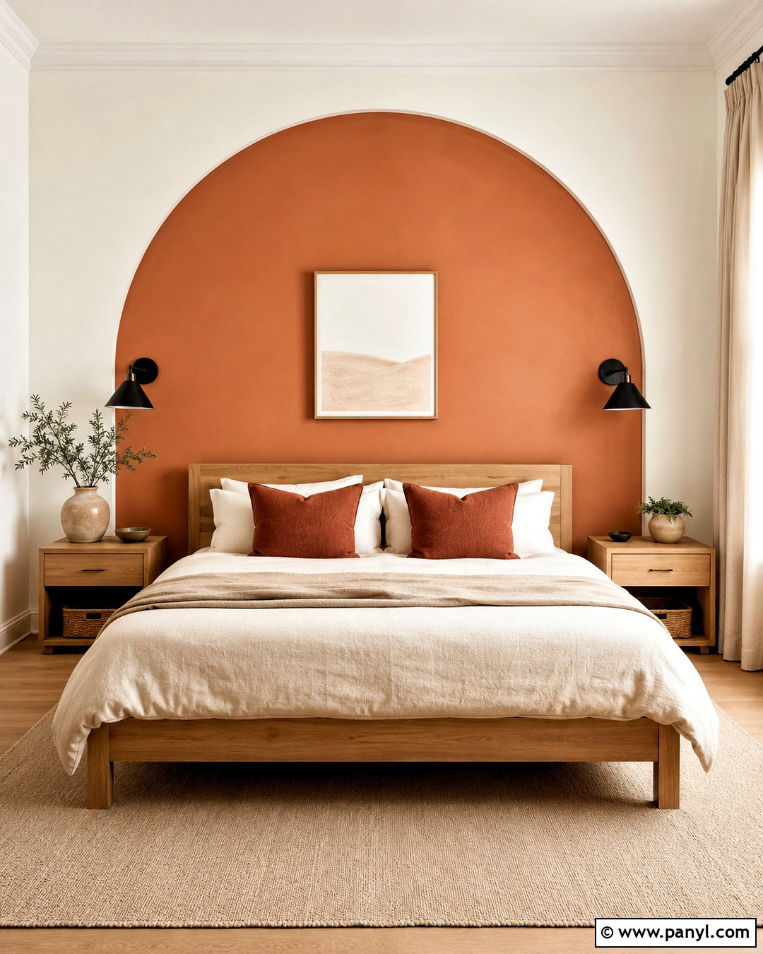 Painted Arch Bedroom Wall - 20 paint interior walls
