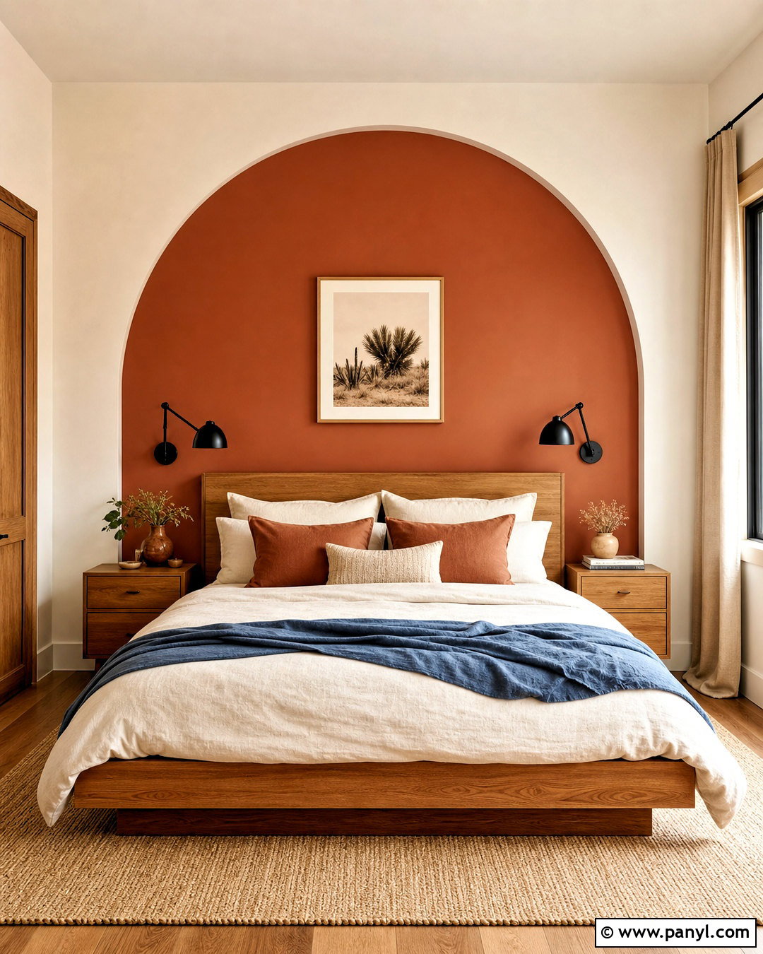 Painted Arch Bedroom Wall - 20 wall paint inspo ideas