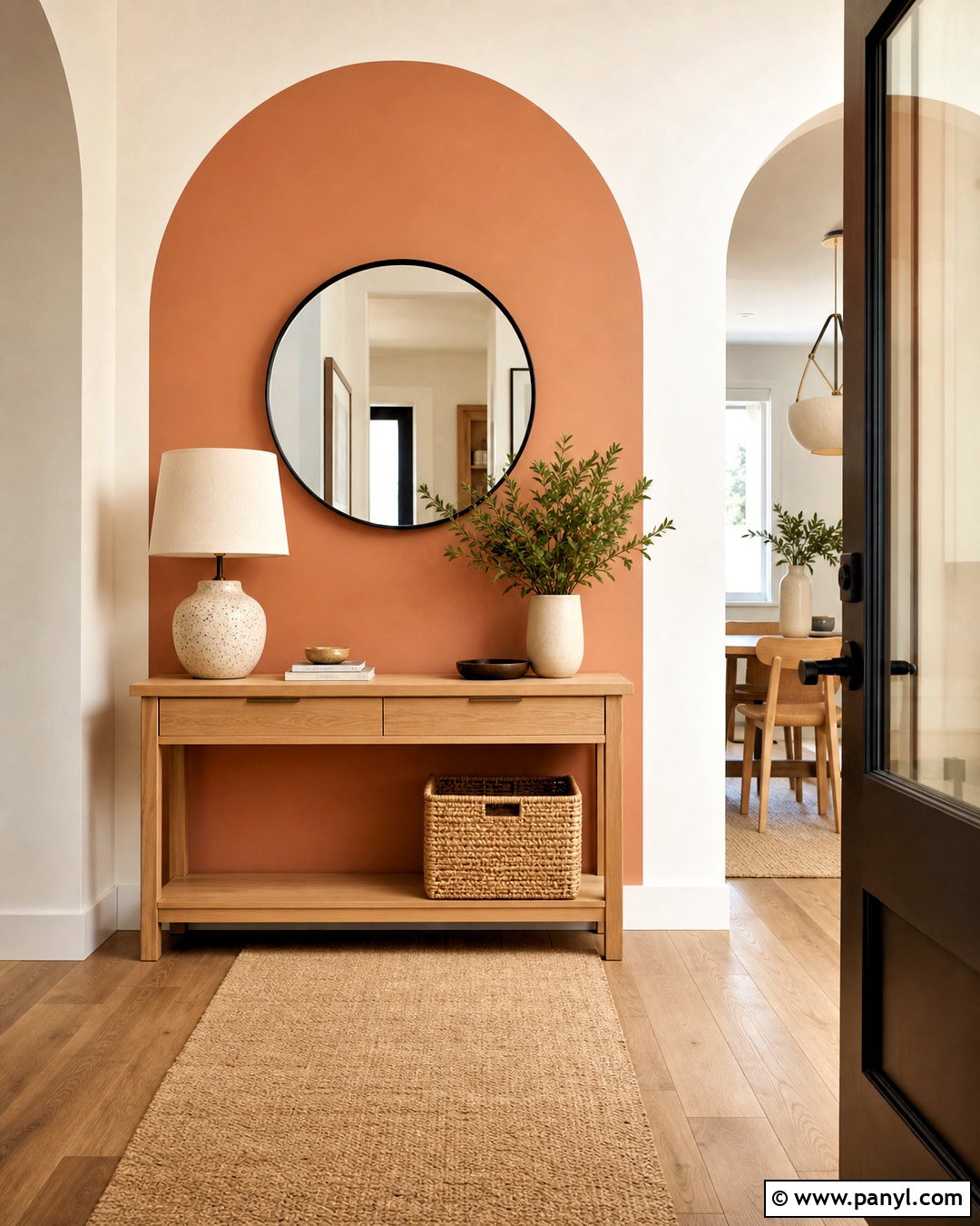 Painted Arch Entryway Wall - 20 home wall painting ideas