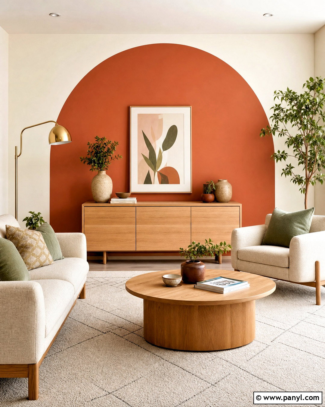 Painted Arch Feature Wall - 20 feature wall ideas