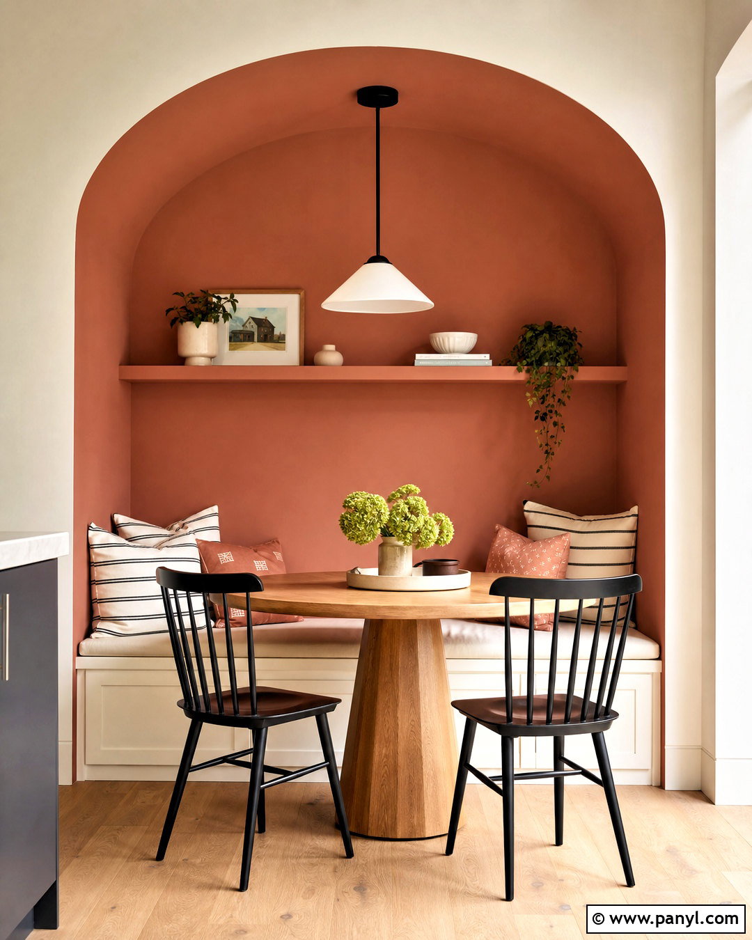 Painted Arch Kitchen Accent Wall - 20 kitchen accent wall ideas