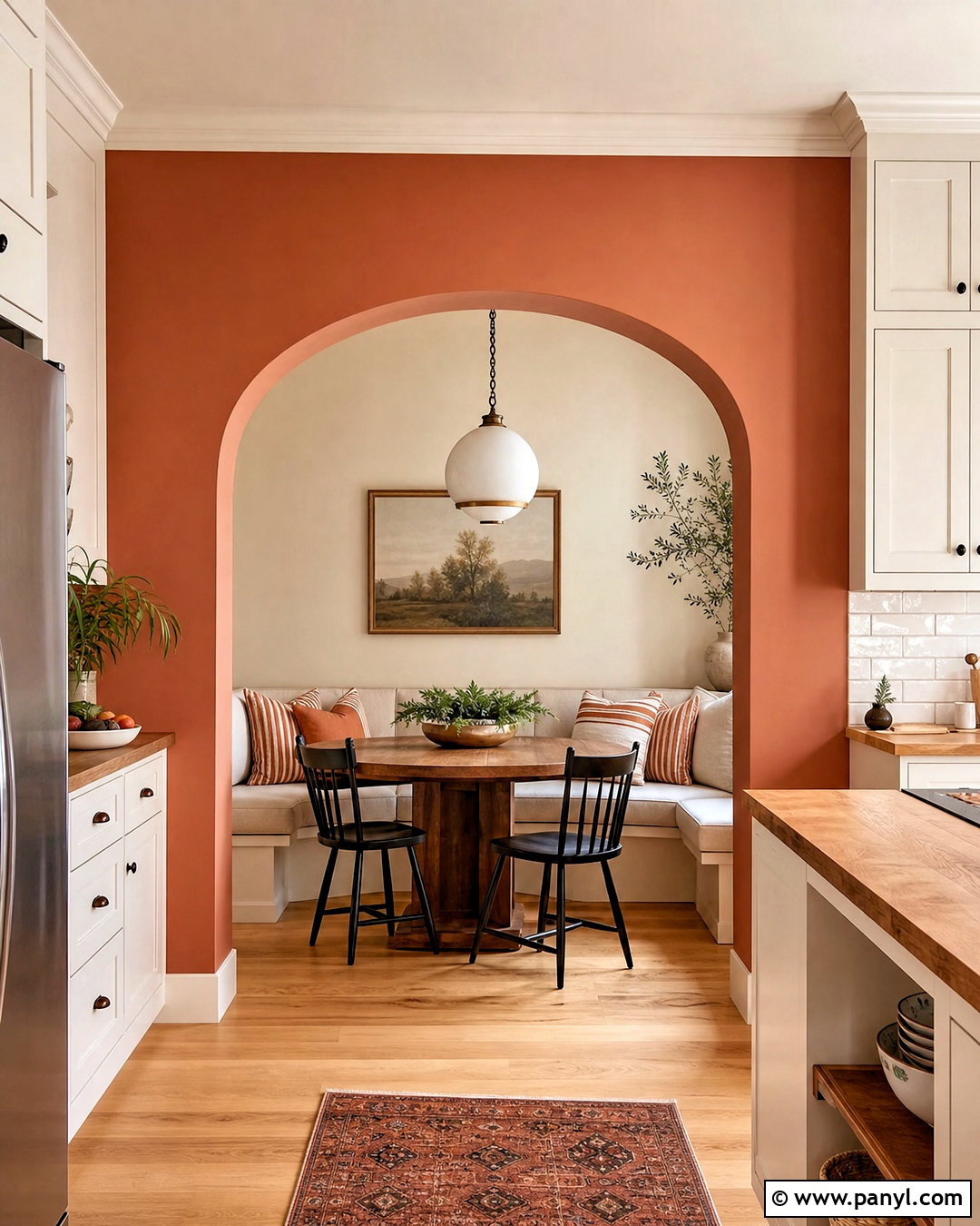 Painted Arch Kitchen Statement Wall - 20 kitchen statement wall ideas