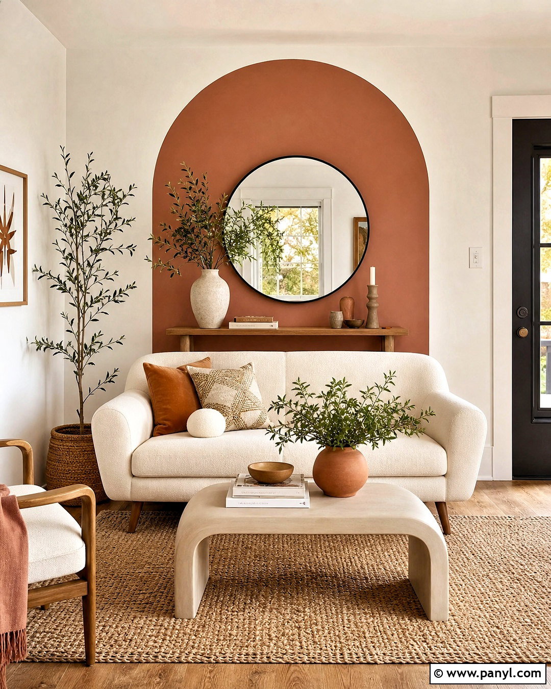 Painted Arch Living Room Accent Wall - 20 accent wall for living room ideas
