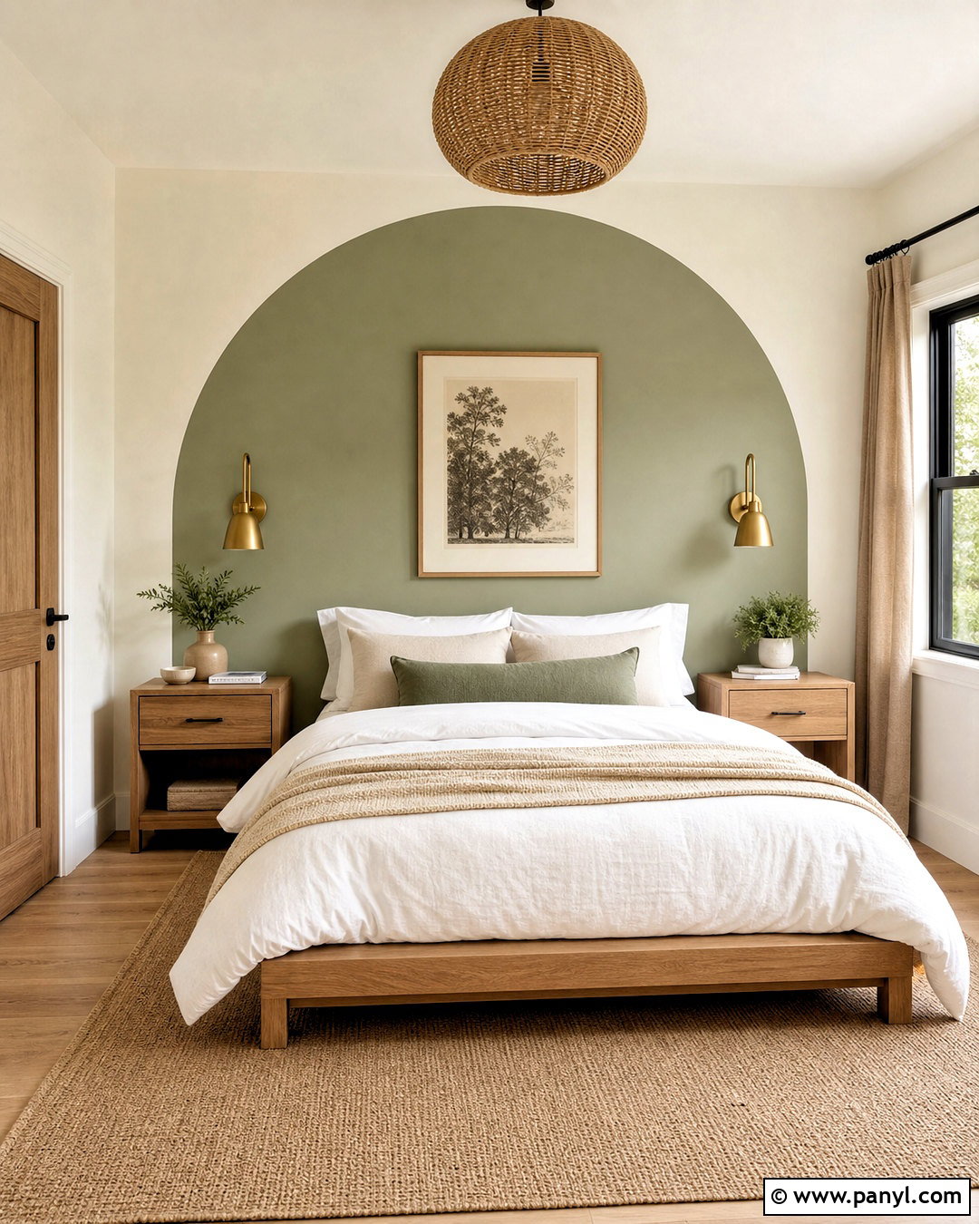 Painted Arch Wall - 20 painted wall design ideas