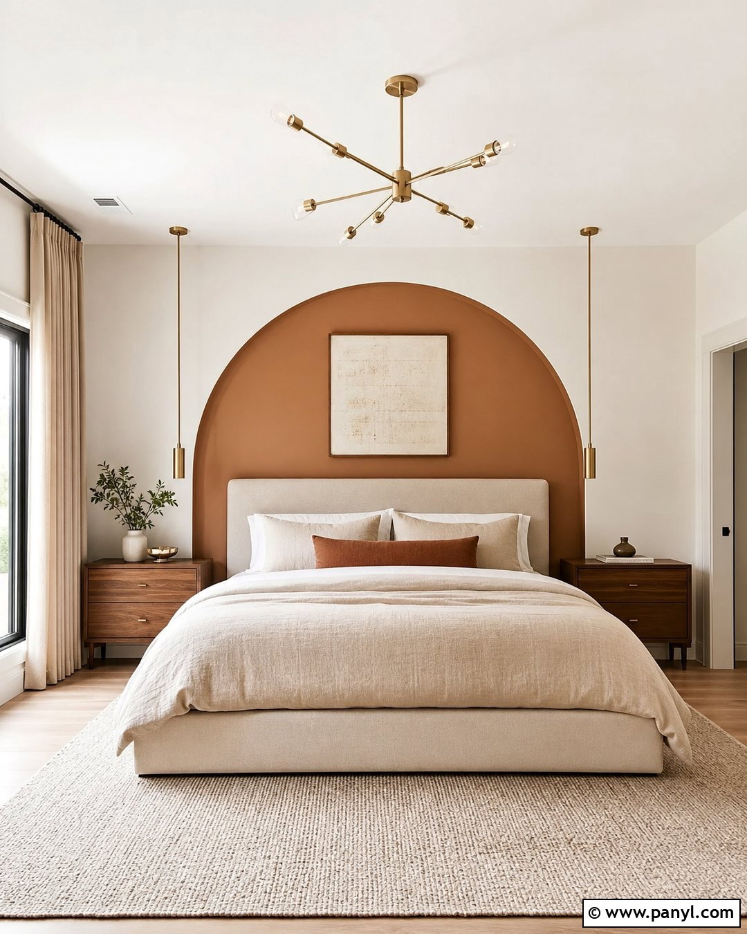 Painted Arch Wall - 30 Paint On Wall Ideas