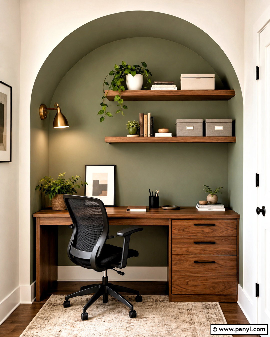 Painted Arch Wall - 20 cool wall painting ideas