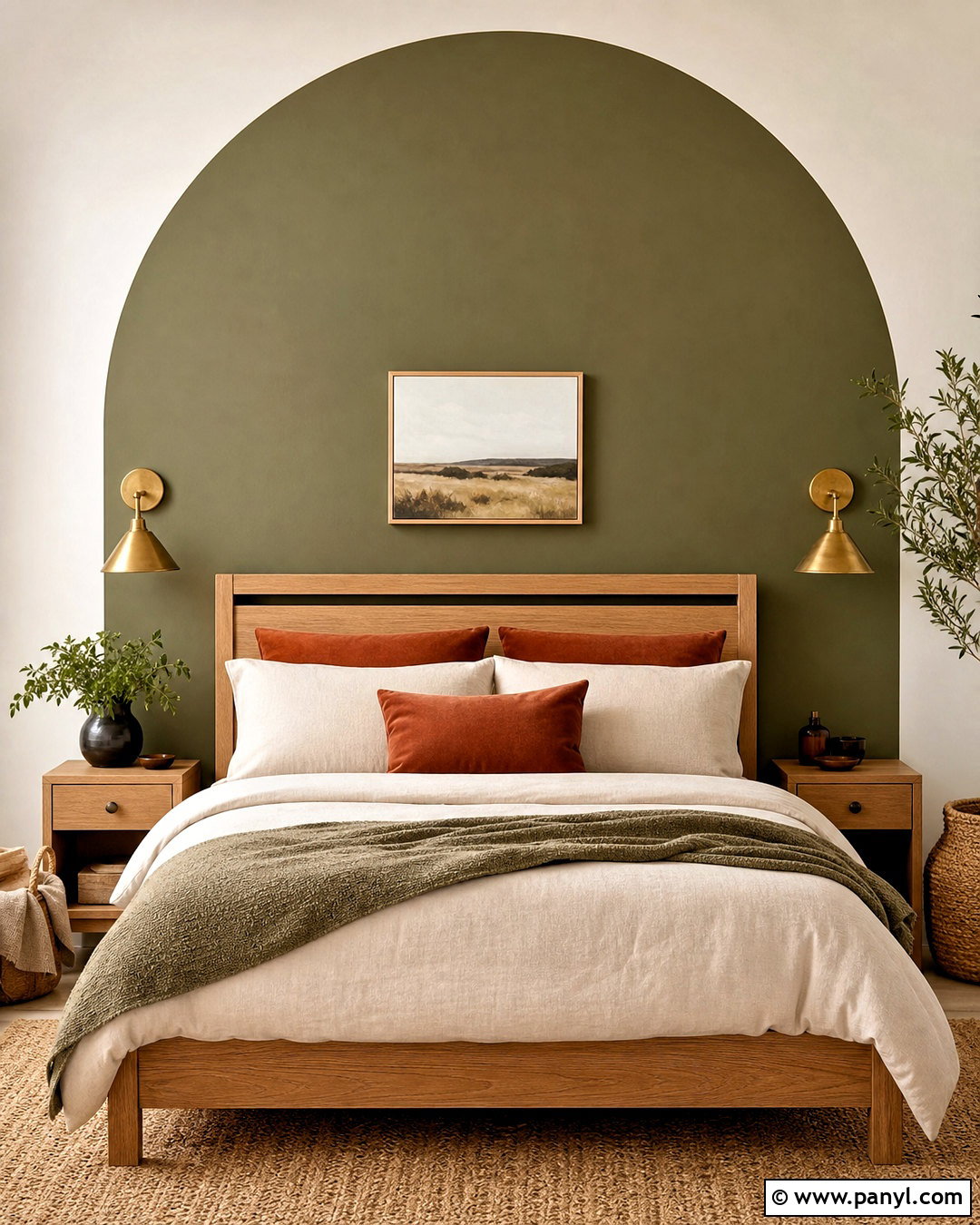 Painted Arch Wall - 20 how to paint a wall ideas