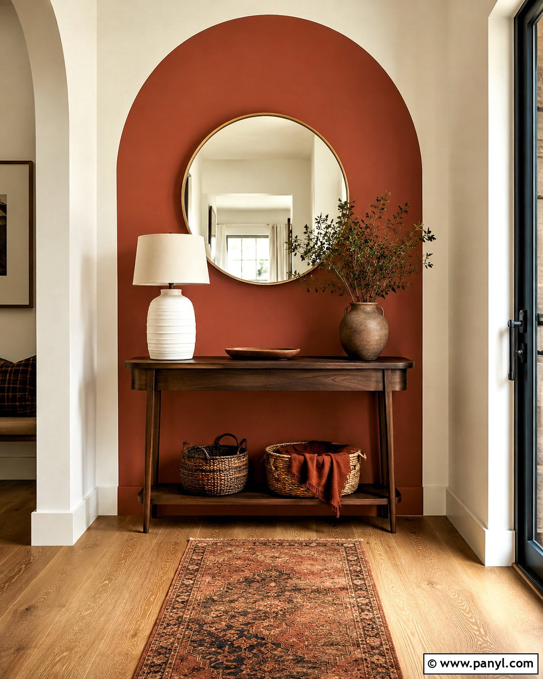 Painted Arch Wall - 20 interior wall painting designs