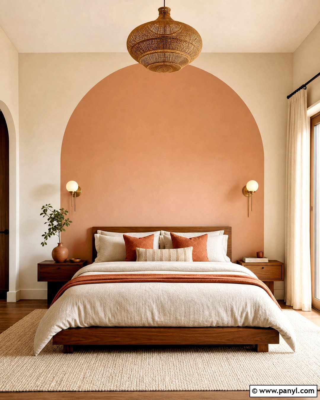 Painted Arch Wall Color Pattern - 20 wall color design pattern ideas