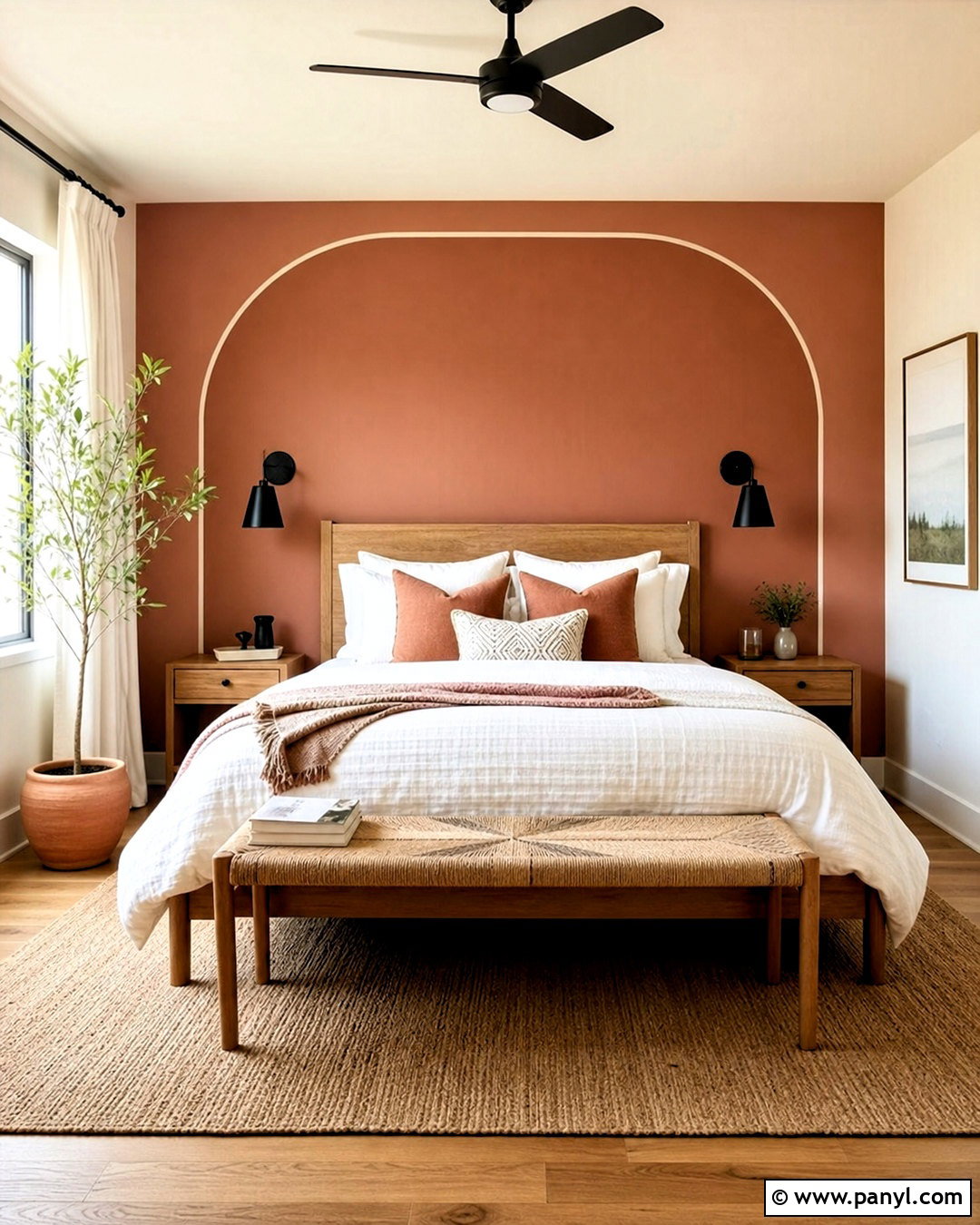 Painted Arch Wall Line Design - 20 wall line design ideas