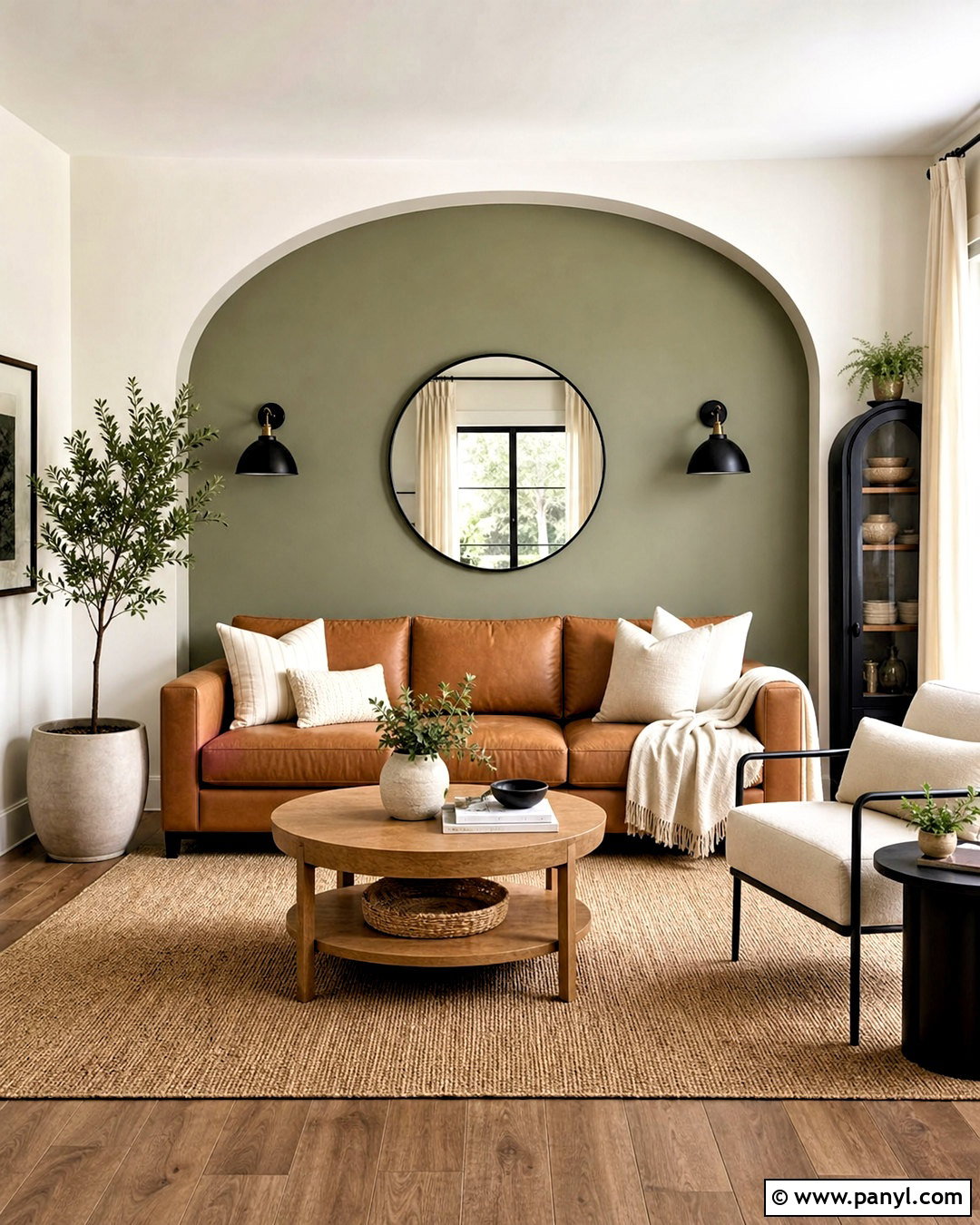 Painted Arch Wall Pattern - 20 wall paint patterns living room ideas