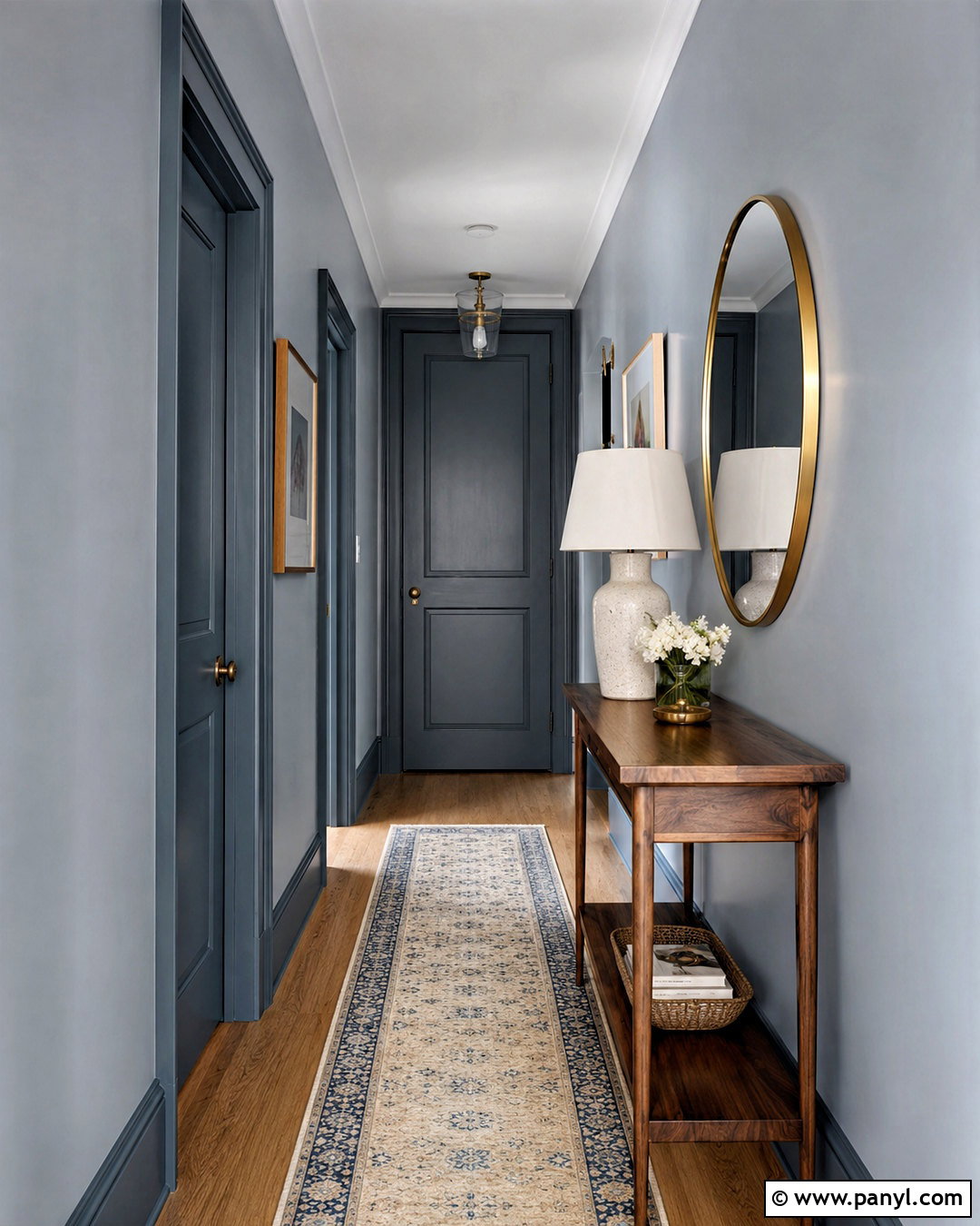 Painted Baseboards In Small Hallway - 20 painted baseboards