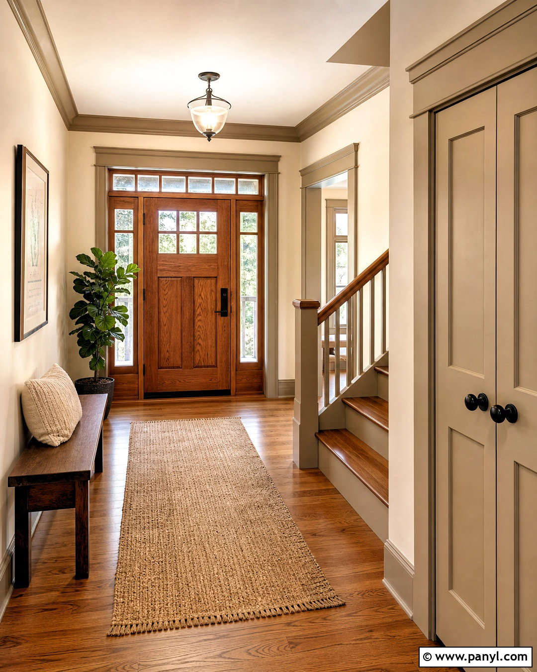 Painted Baseboards With Natural Wood Doors - 20 painted baseboards and trim ideas