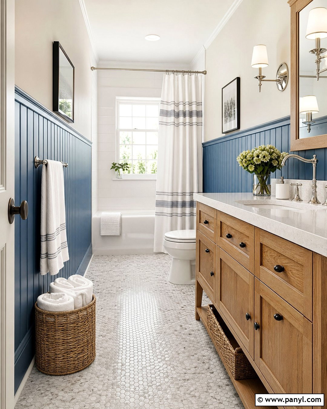 Painted Beadboard Bathroom Walls - 25 Painted Walls Bathroom Ideas