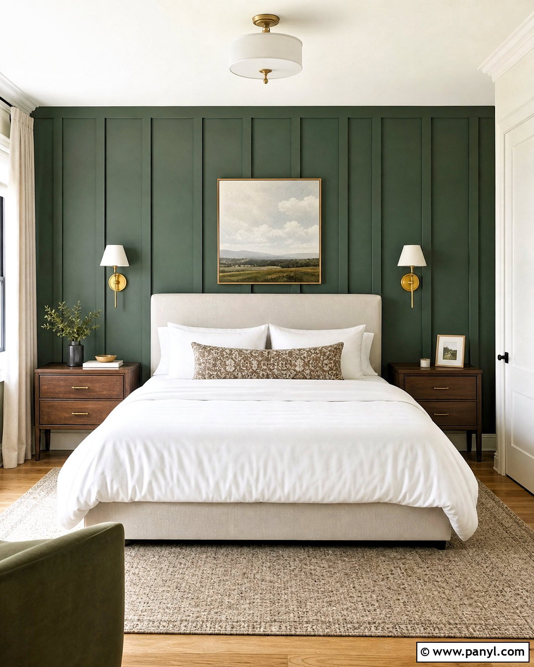 Painted Board And Batten Accent Wall - 20 painted accent wall ideas