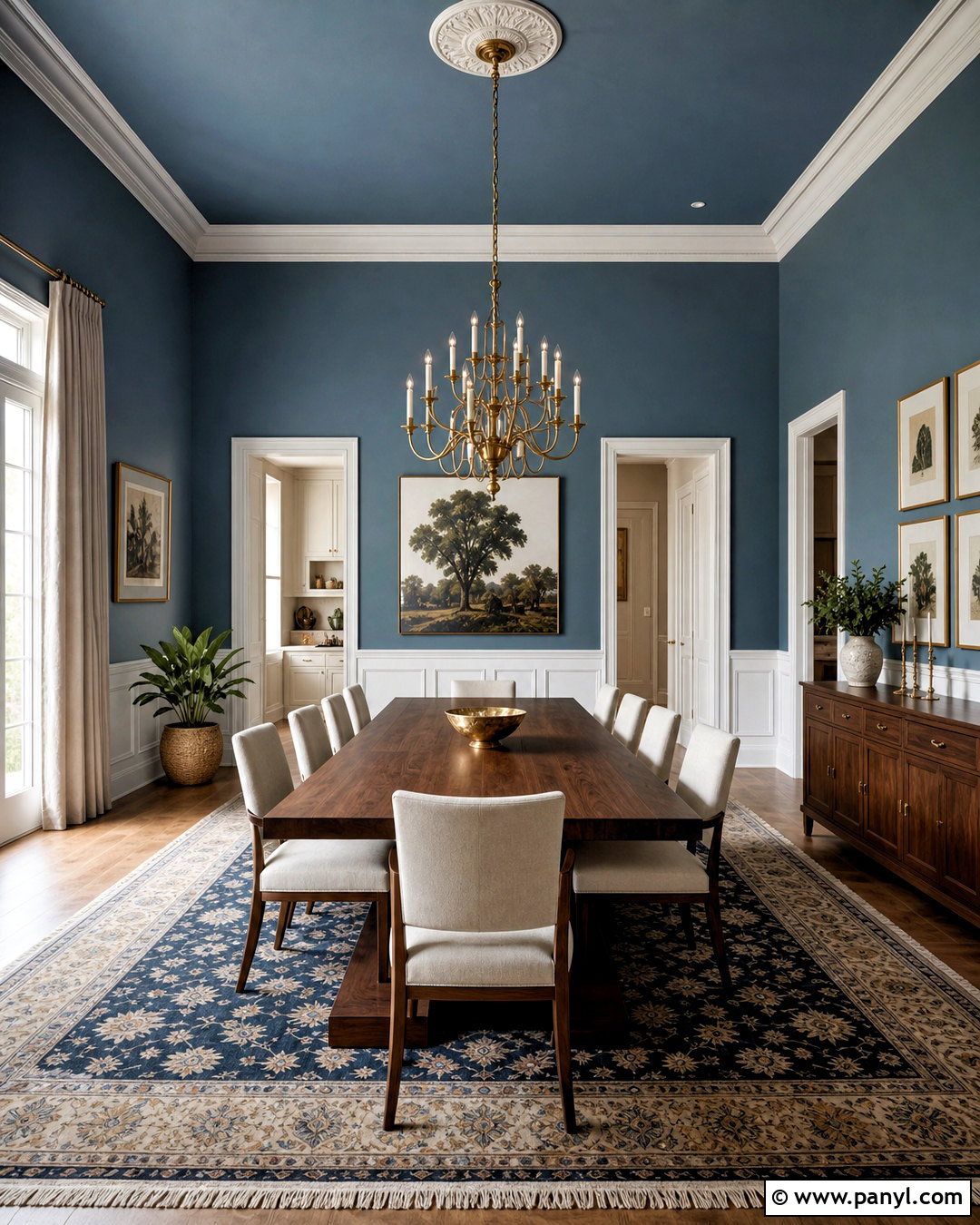Painted Ceiling And Tall Walls - 20 how to decorate tall walls high ceilings