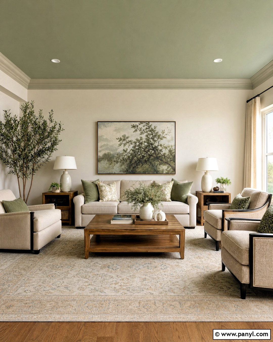 Painted Ceiling Living Room - 20 interior paint ideas living room ideas