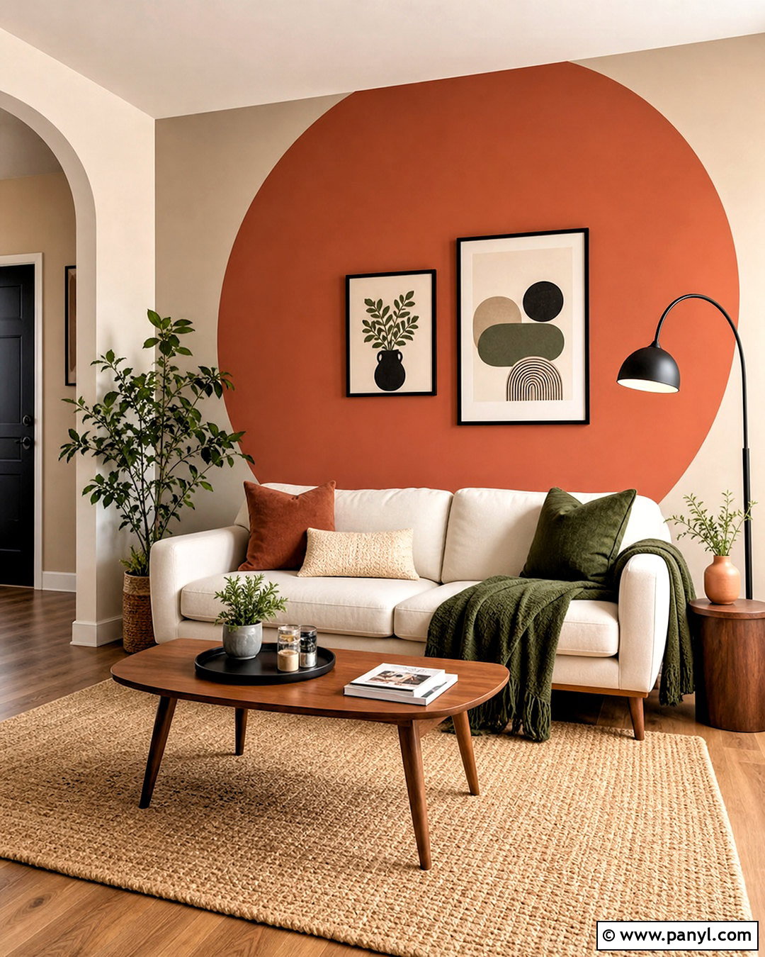 Painted Circle Wall - 20 painted wall design ideas