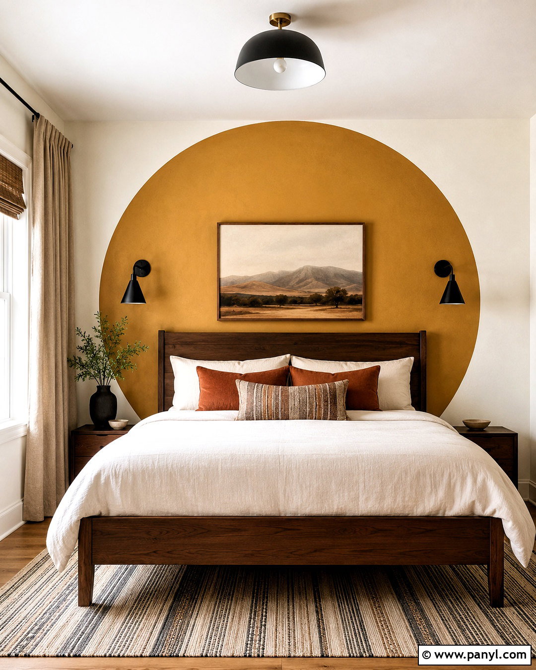 Painted Circle Wall - 20 interior wall painting designs