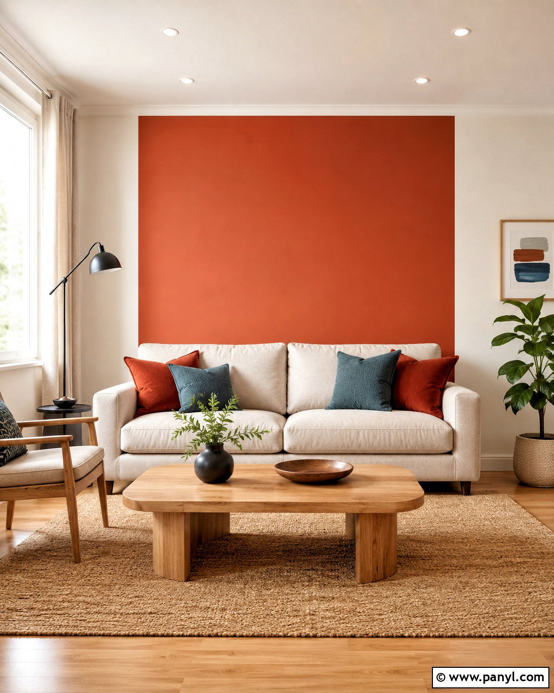 Painted Color Block Accent Wall - 20 diy accent wall ideas