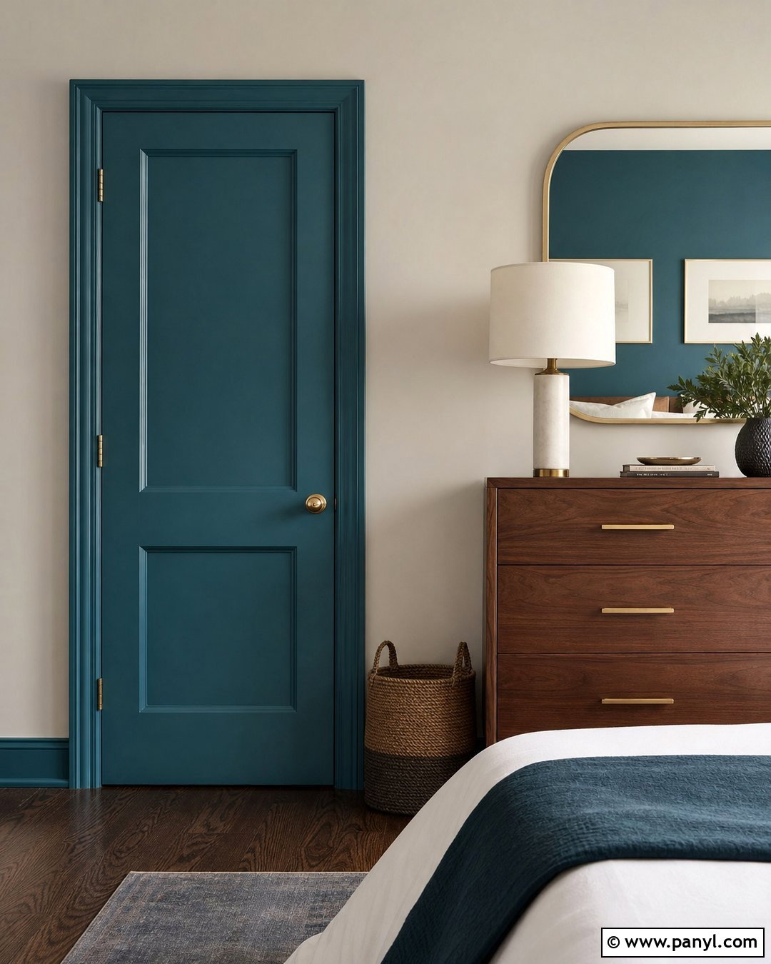 Painted Door And Matching Wall - 50 paint ideas for walls