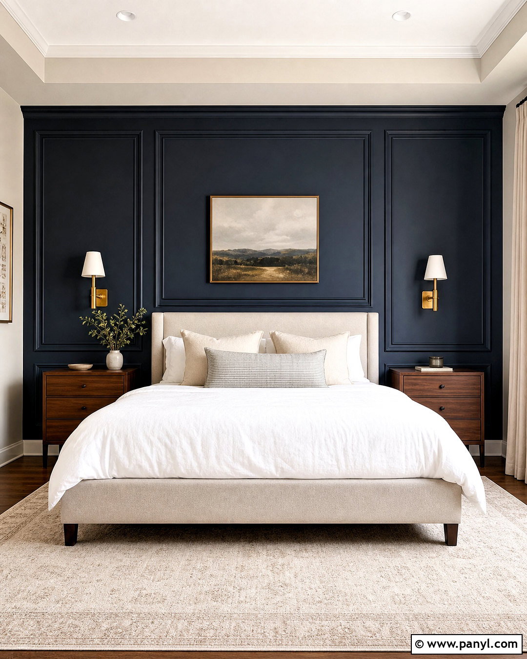 Painted Frame Molding Accent Wall - 20 accent wall designs paint ideas