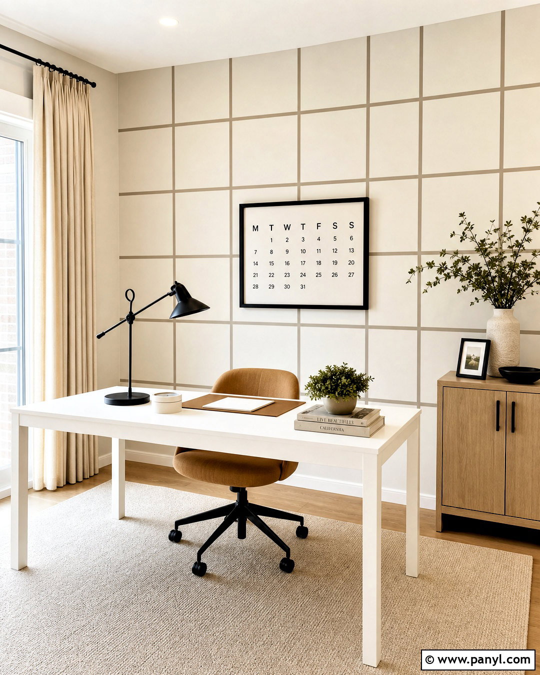 Painted Grid Wall Pattern - 20 wall paint patterns