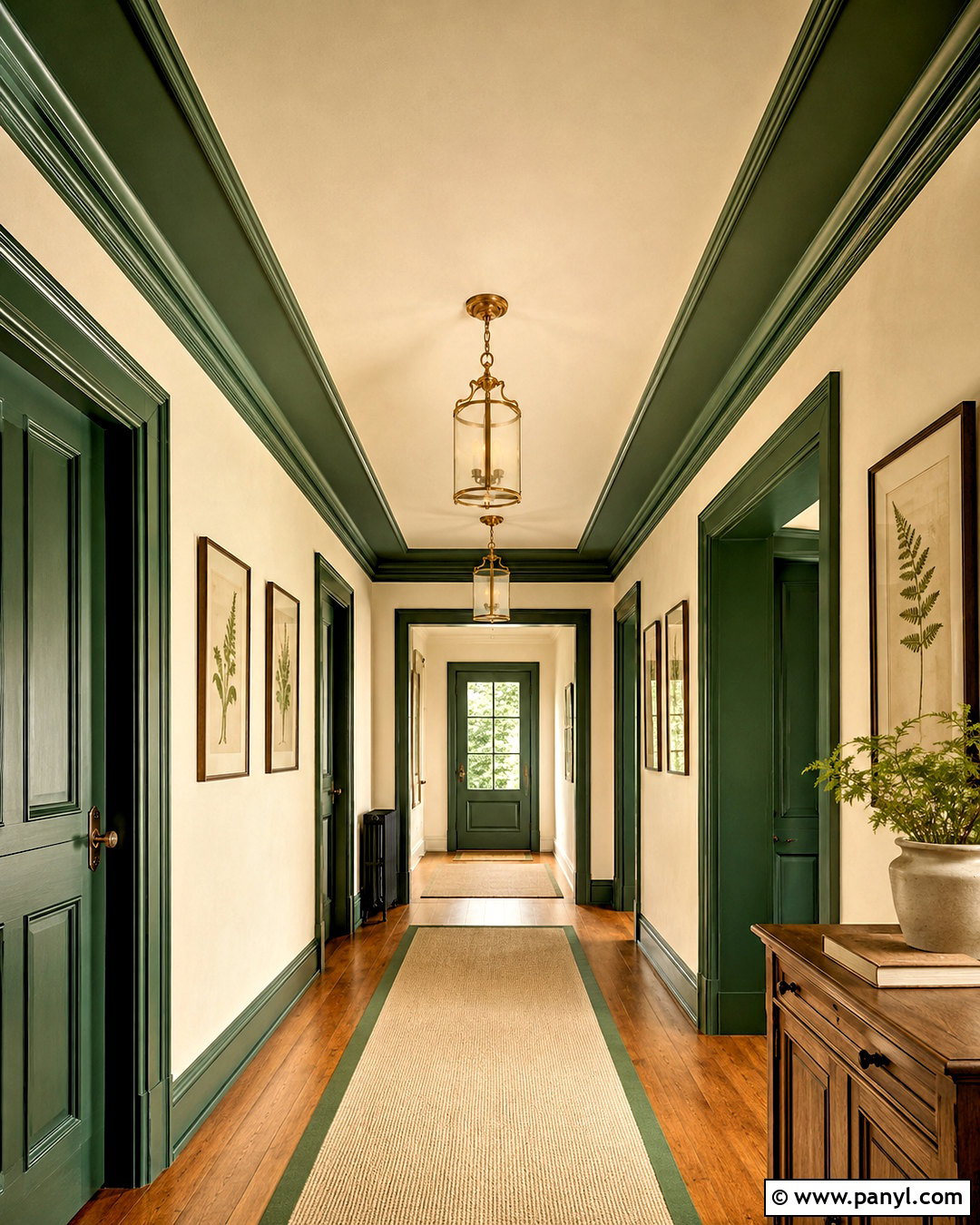 Painted Hallway Ceiling Border - 20 painted ceiling hallway ideas