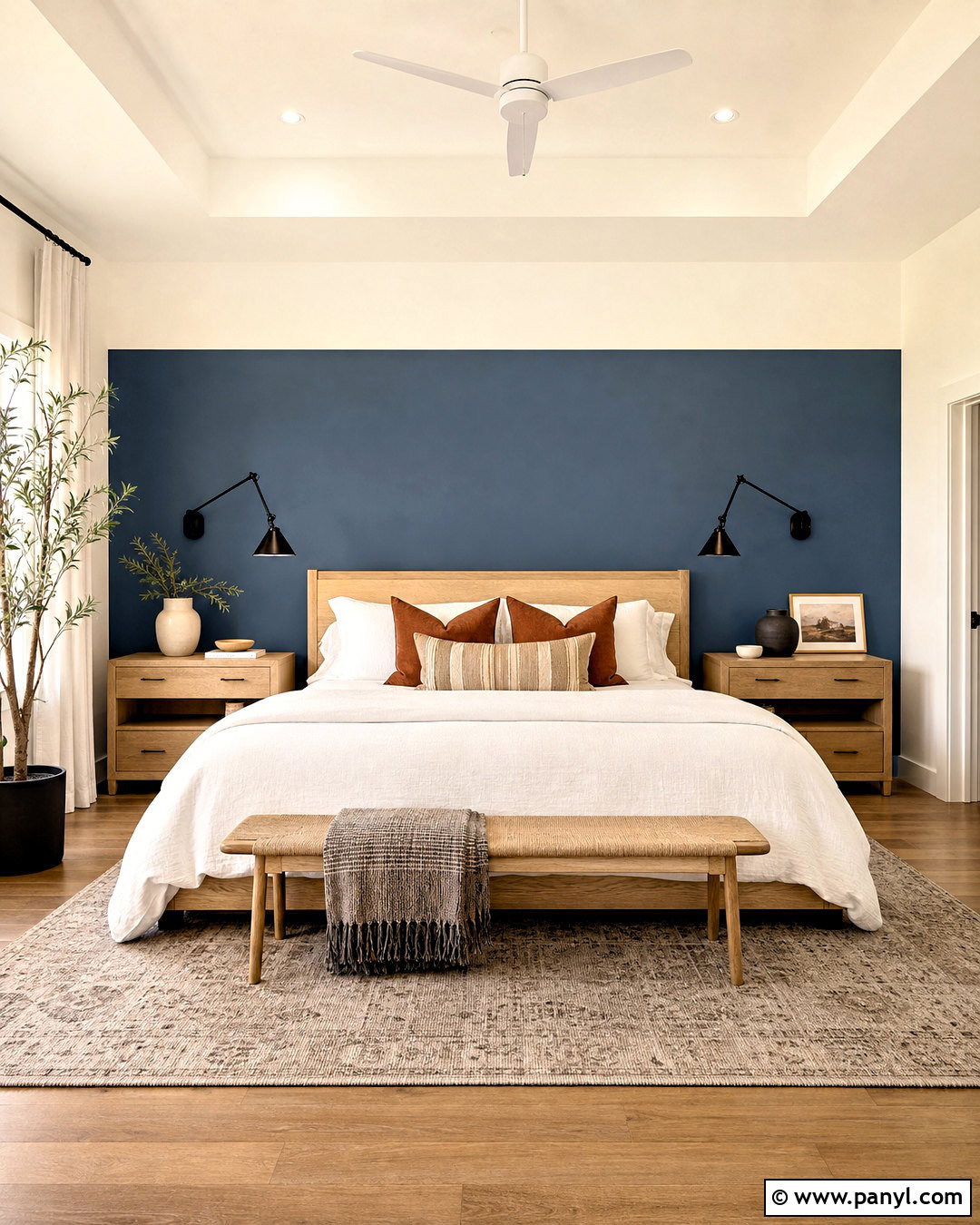 Painted Headboard Accent Wall - 20 diy accent wall paint ideas