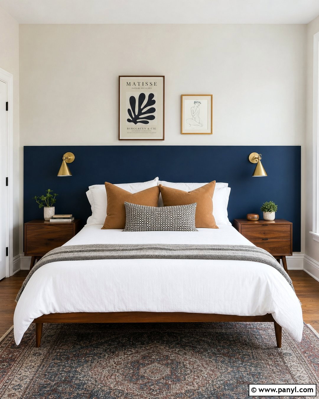 Painted Headboard Wall - 30 Paint On Wall Ideas