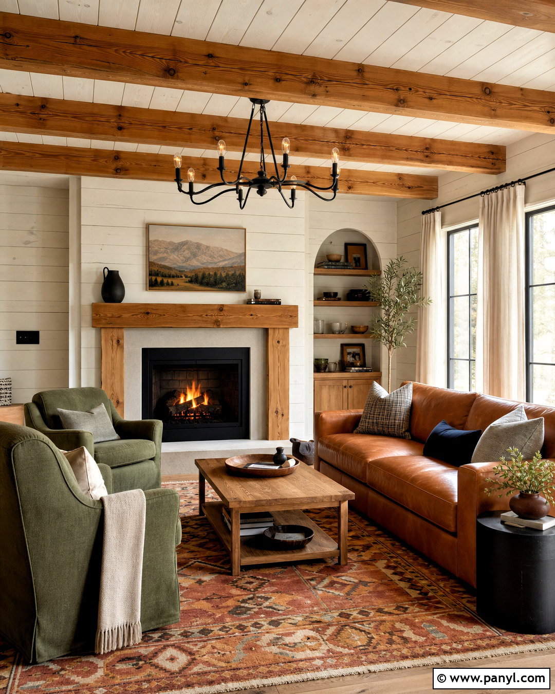 Painted Knotty Pine Living Room - 20 knotty pine living room ideas