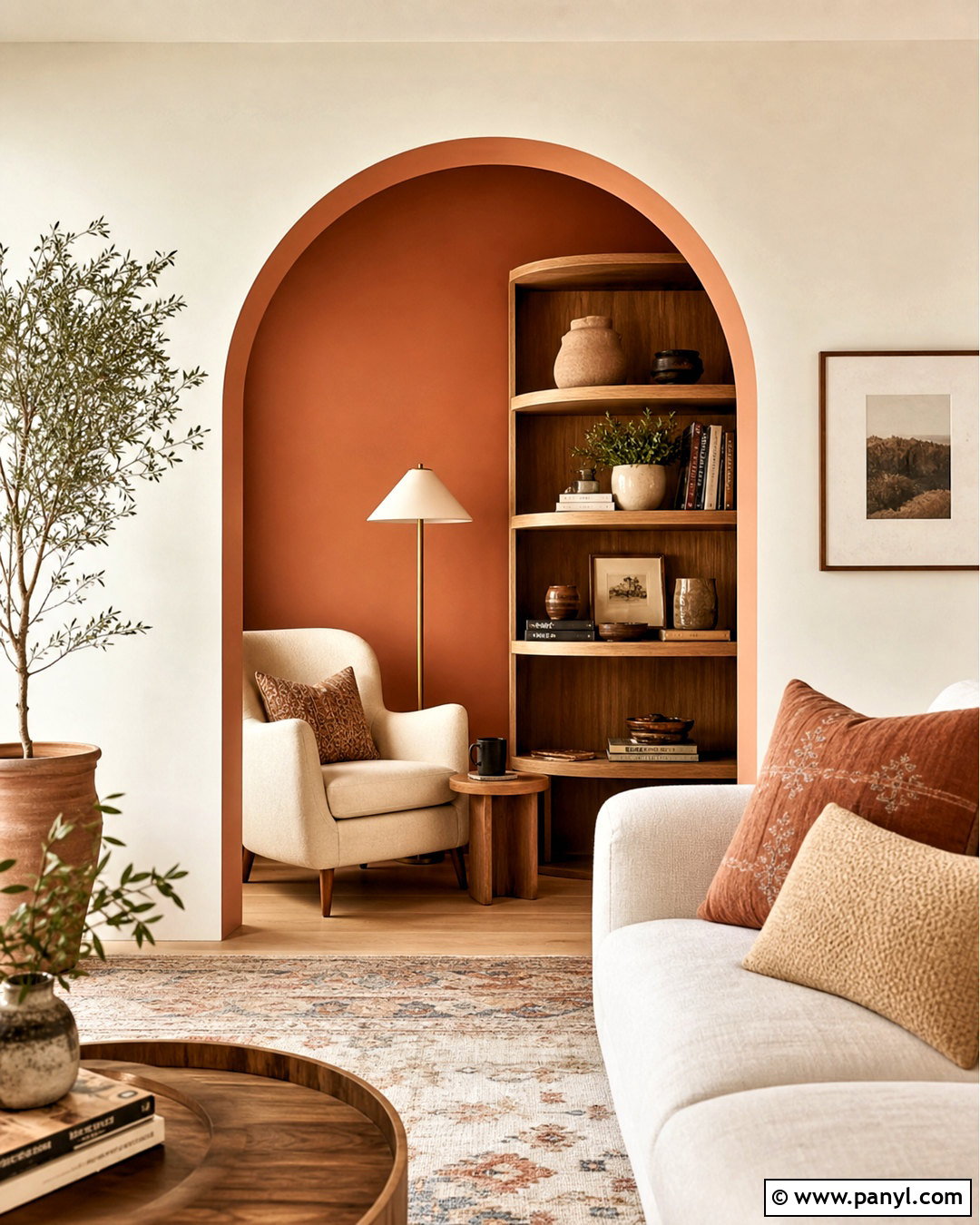 Painted Living Room Arch - 20 home painting ideas living room ideas