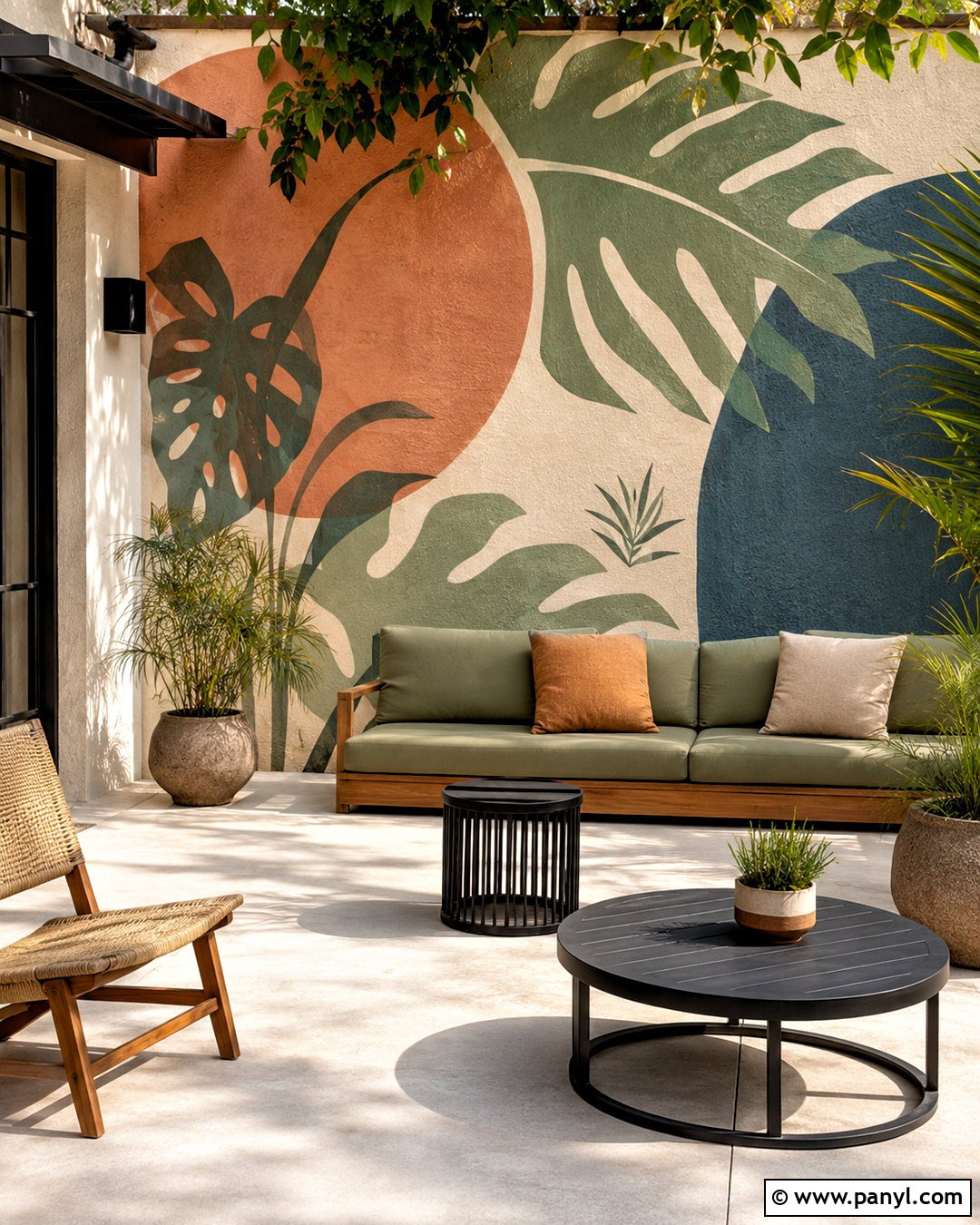 Painted Mural Outdoor Wall - 20 outdoor wall design ideas house ideas