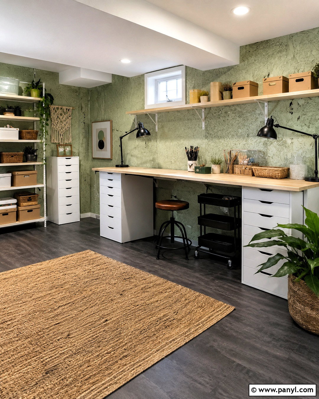 Painted OSB Basement Walls - 20 cheap basement wall ideas