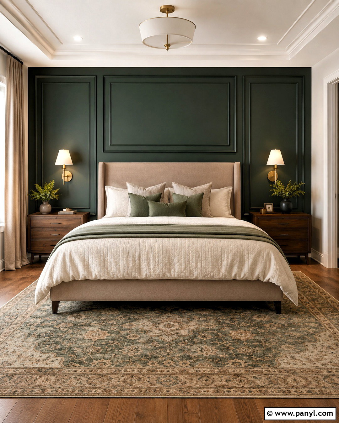 Painted Panel Molding Accent Wall - 20 diy accent wall ideas painted ideas