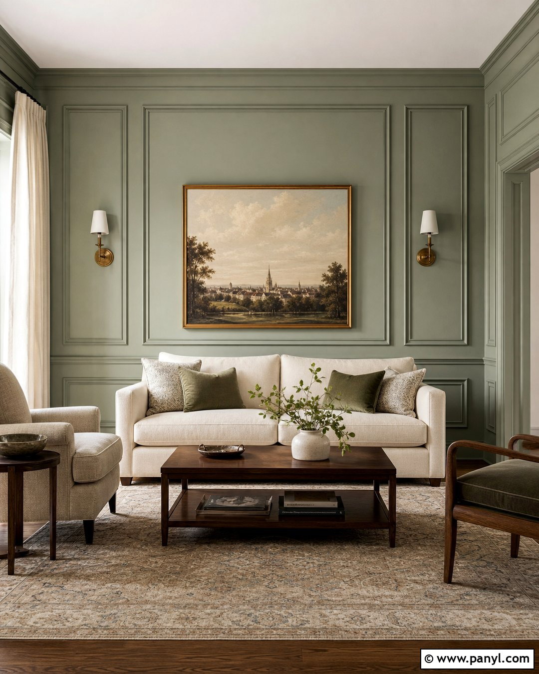 Painted Picture Frame Molding Walls - 30 Paint Ideas For Walls Living Room Ideas