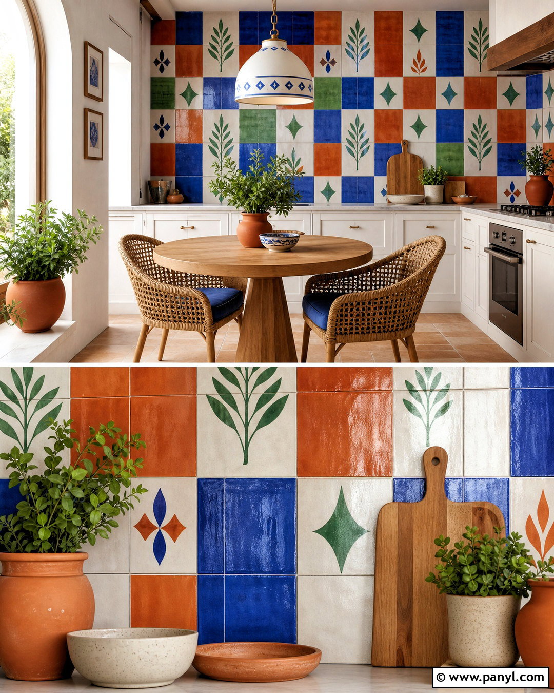 Painted Tile Wall Pattern - 20 fun wall painting ideas creative ideas