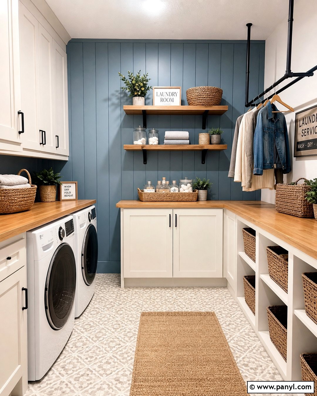 Painted Tongue And Groove Rustic Accent Wall - 30 Rustic Accent Wall Ideas