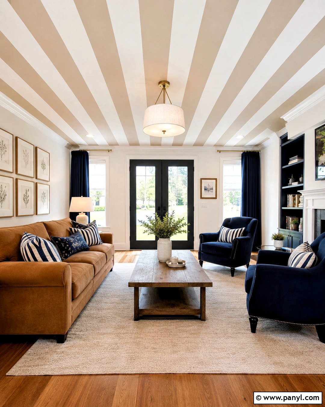 Painted Tray Ceiling - 20 painted ceiling ideas living room ideas
