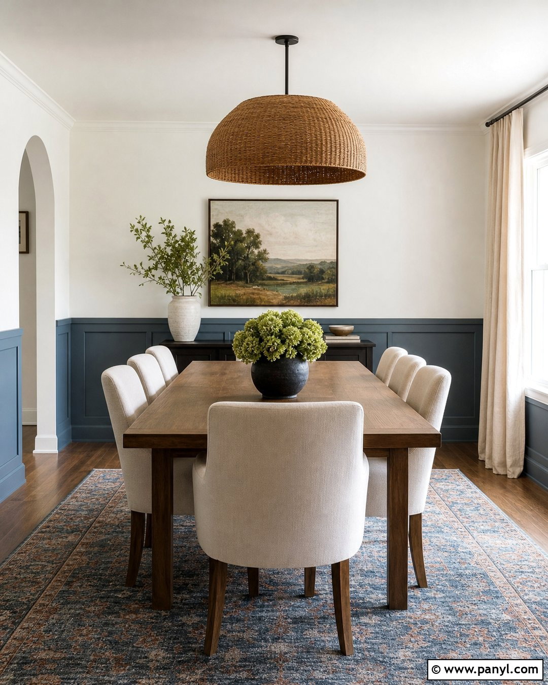 Painted Wainscoting Wall - 50 paint ideas for walls
