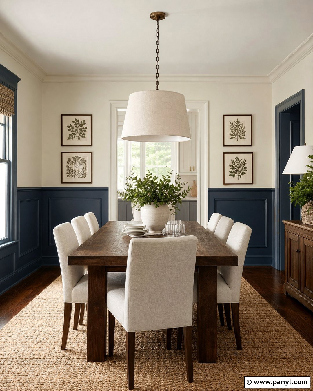 Painted Wainscoting Wall - 30 Paint On Wall Ideas